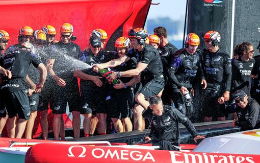 Emirates Team New Zealand win the 36th America's Cup