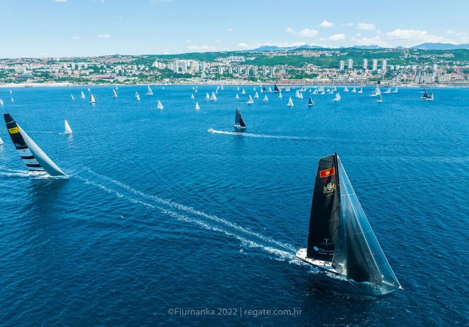 The sails of the 23rd Fiumanka were lowered